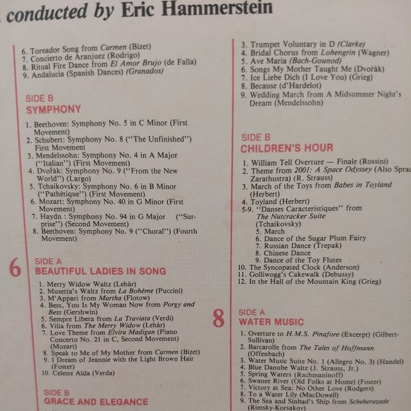 vintage 80s 150 best loved classical 8 cassette boxed set NWOT - Picture 5 of 6